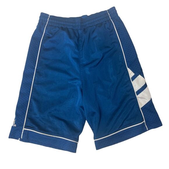 Adidas Other - Adidas Boys Basketball Active Shorts with Mesh Panels Blue White Size Small